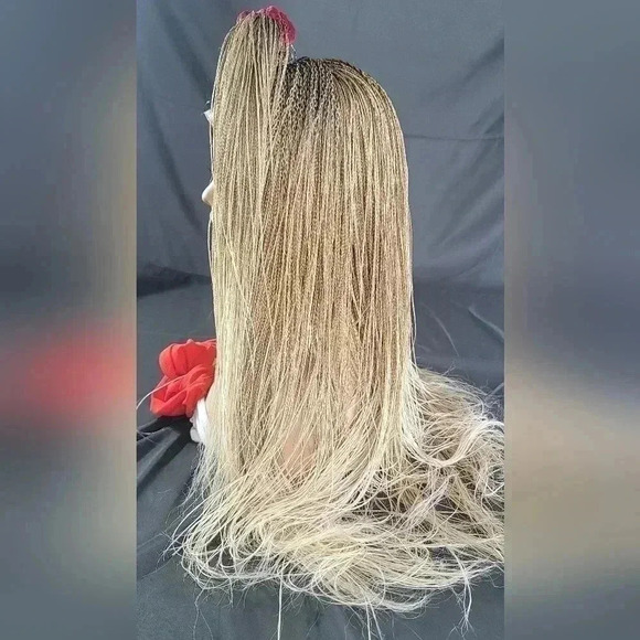 Braided wigs, micro million braids, blond wig, ombre, stunning NWT, YASSINE - Picture 4 of 16